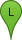 The letter L in a green waypoint marker The letter L in a green waypoint marker