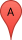 The letter A in a red waypoint marker The letter A in a red waypoint marker