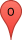 The letter O in a red waypoint marker The letter O in a red waypoint marker